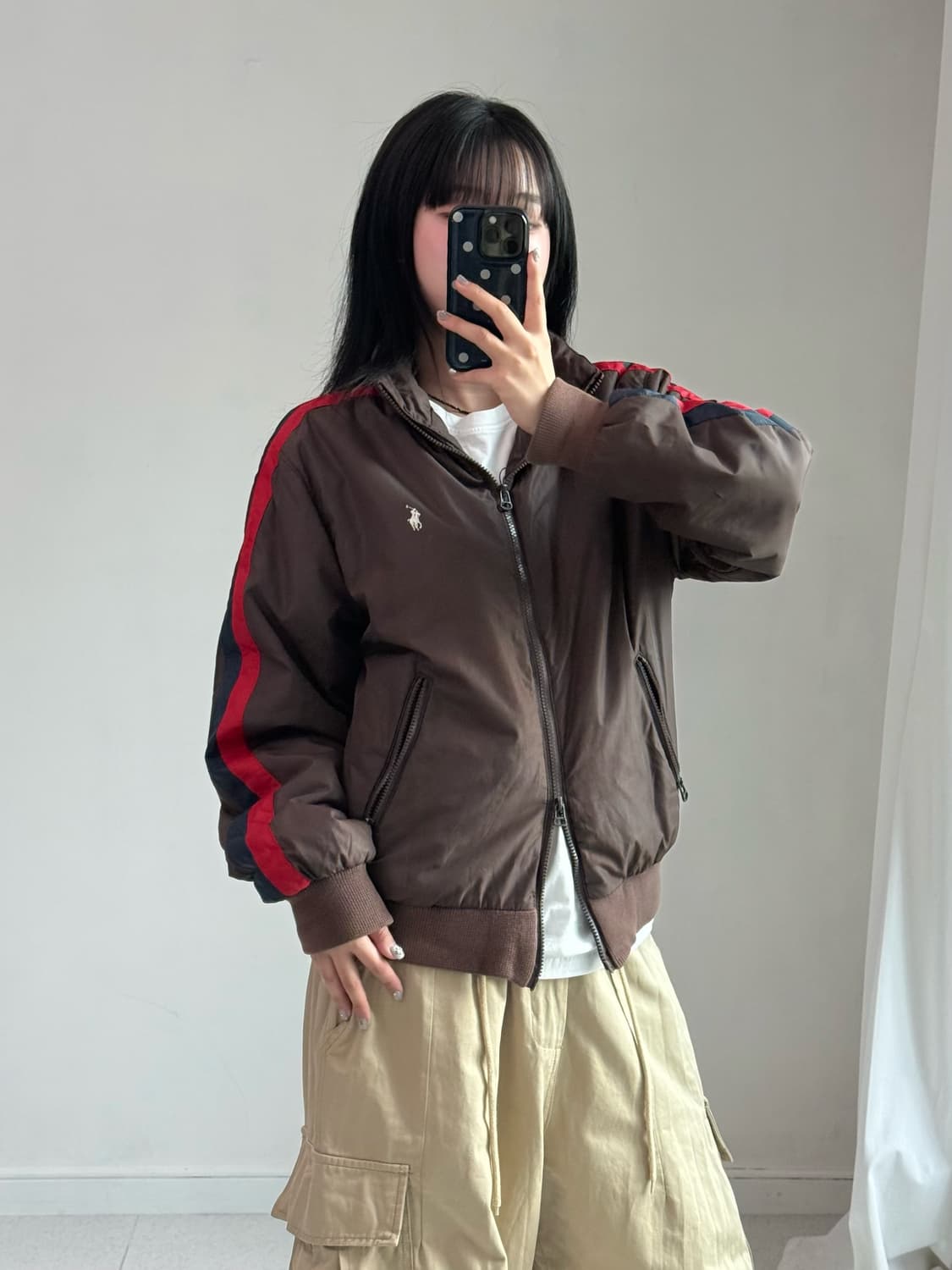 폴로 브라운 투웨이 자켓 상품이미지3