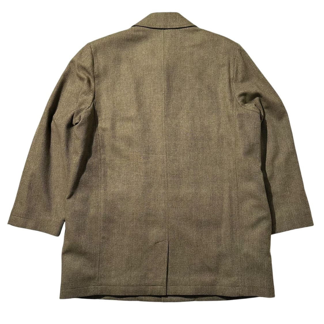 에르메네질도 제냐 울 헤링본 체크 싱글 코트 상품이미지2