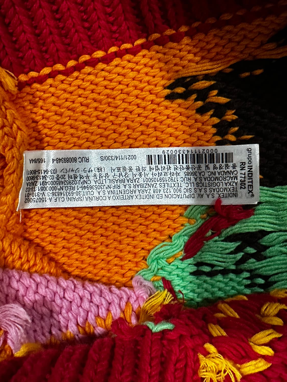 자라 컬러풀 니트 가디건 상품이미지3