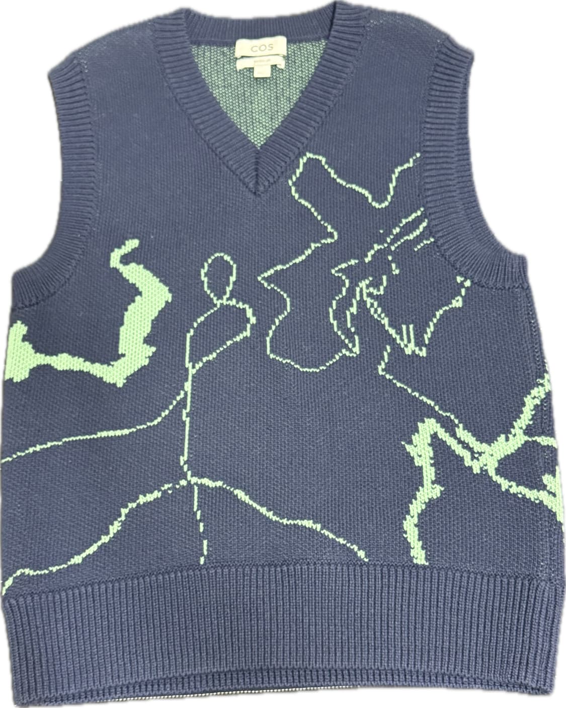 코스 COS 레귤러 핏 자카드 니트 S 상품이미지1