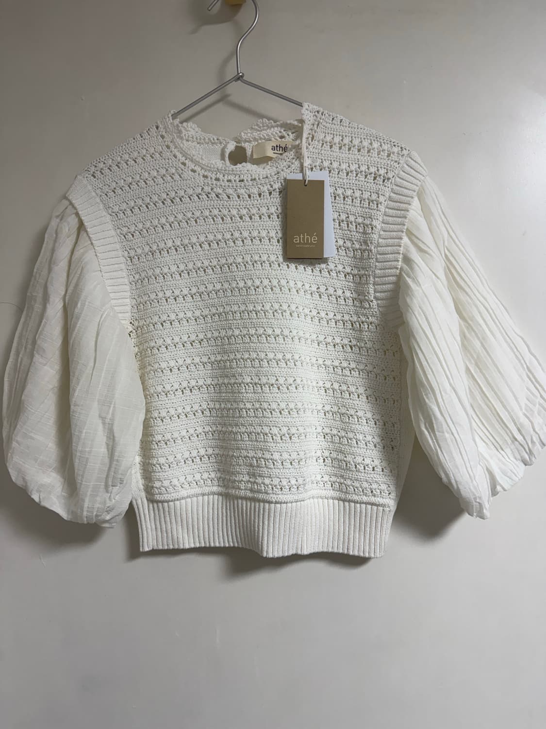 아떼 바네사브루노(Athe Vanessa Bruno) 크로셰 퍼프 슬리브 상품이미지2