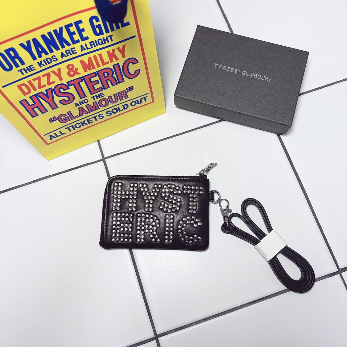 히스테릭 글래머 로고 스터드 목걸이 지갑 상품이미지2