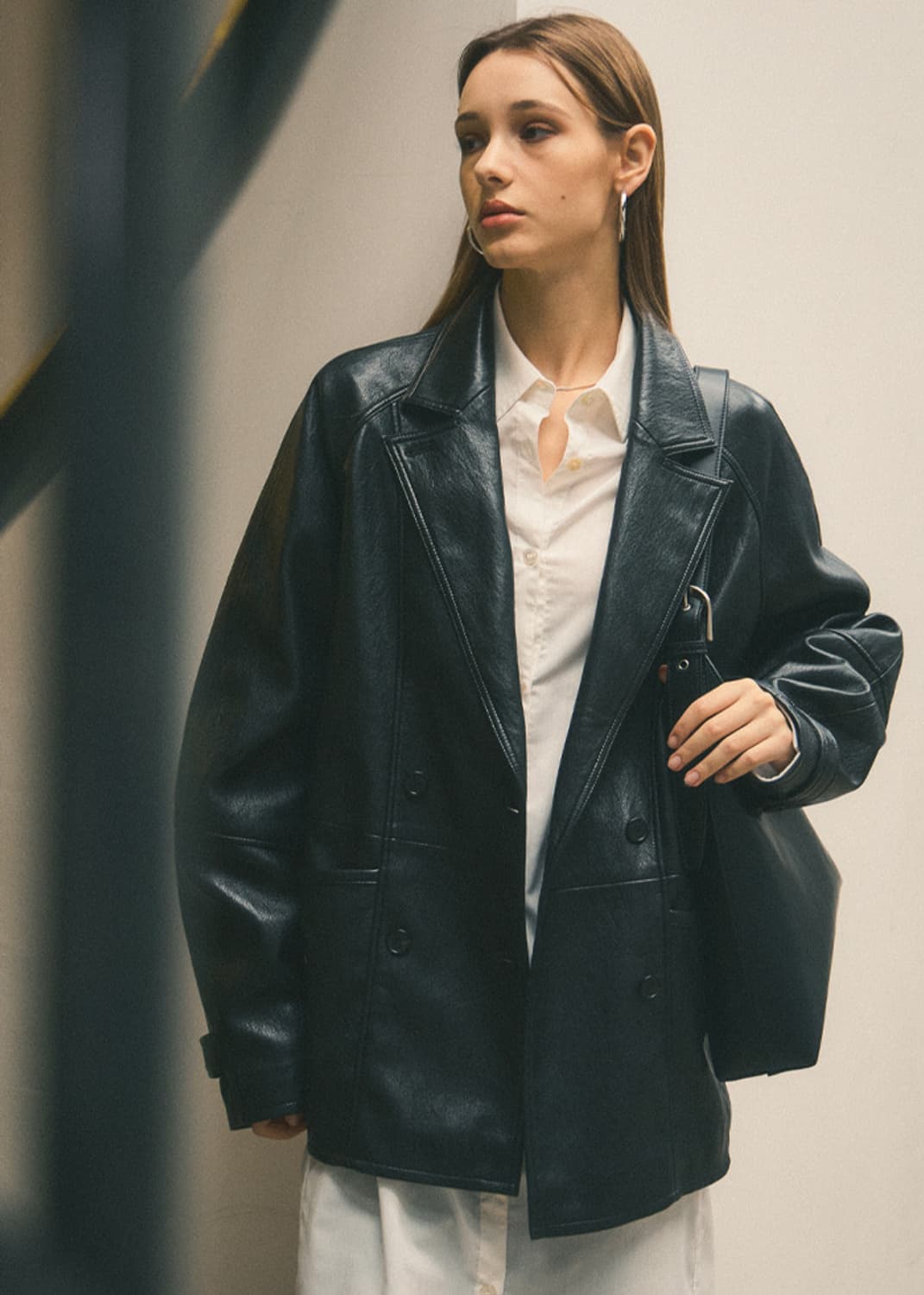 citta 시타 vintage double leather car coat 상품이미지1