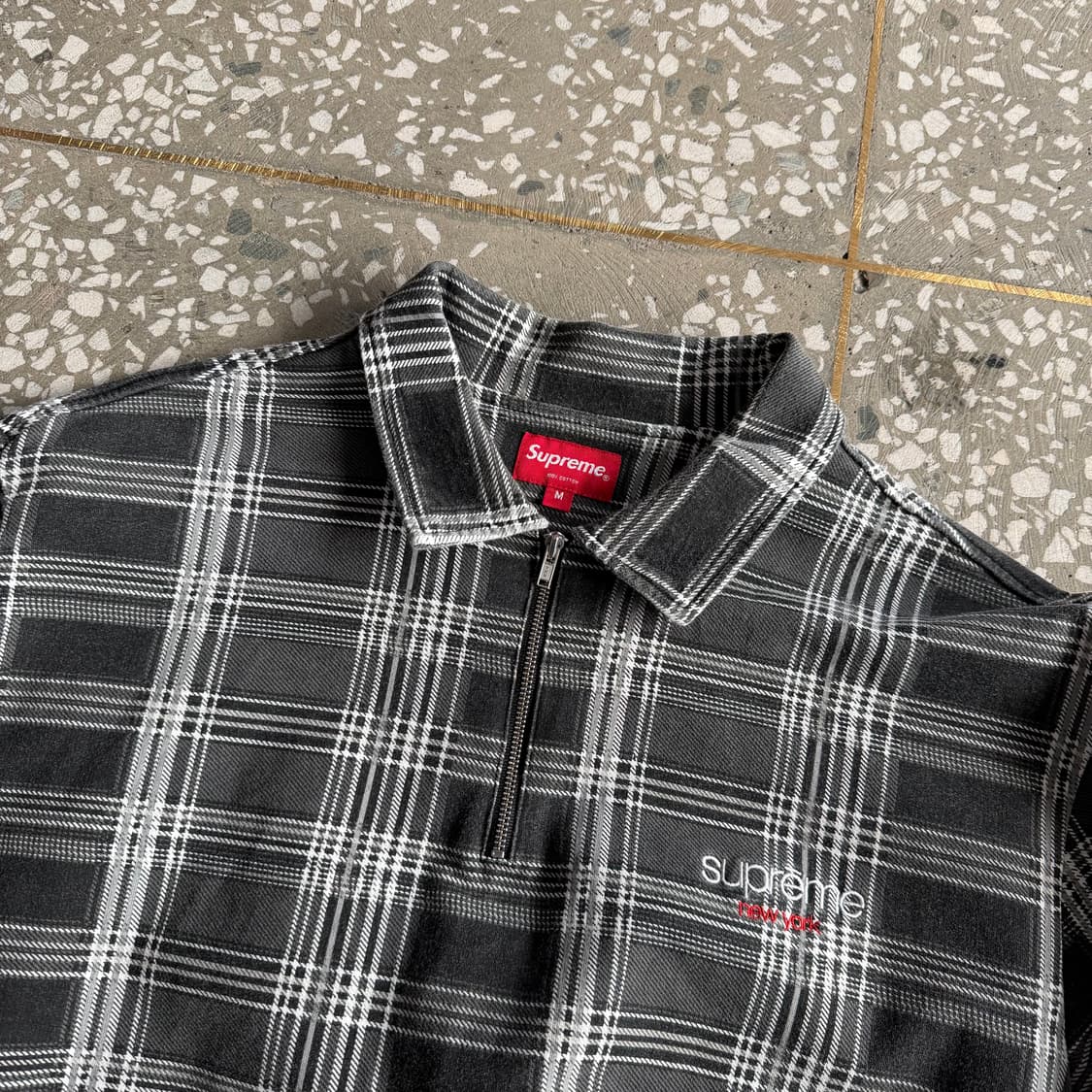 슈프림 체크 집업 자켓 상품이미지3
