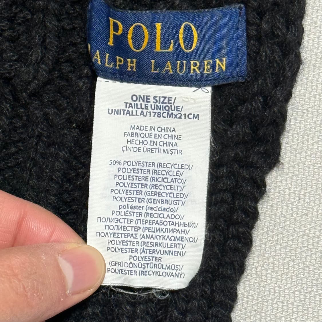 Polo Ralph Lauren 폴로베어 니트 머플러 상품이미지2