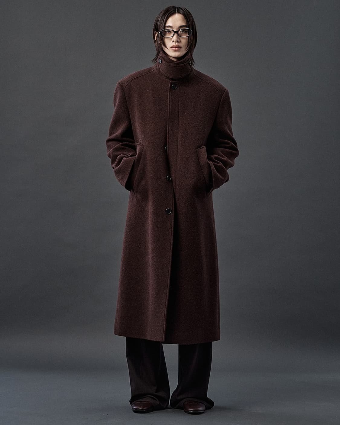 [1] 알렌느 맥코트 버건디 새상품 상품이미지1