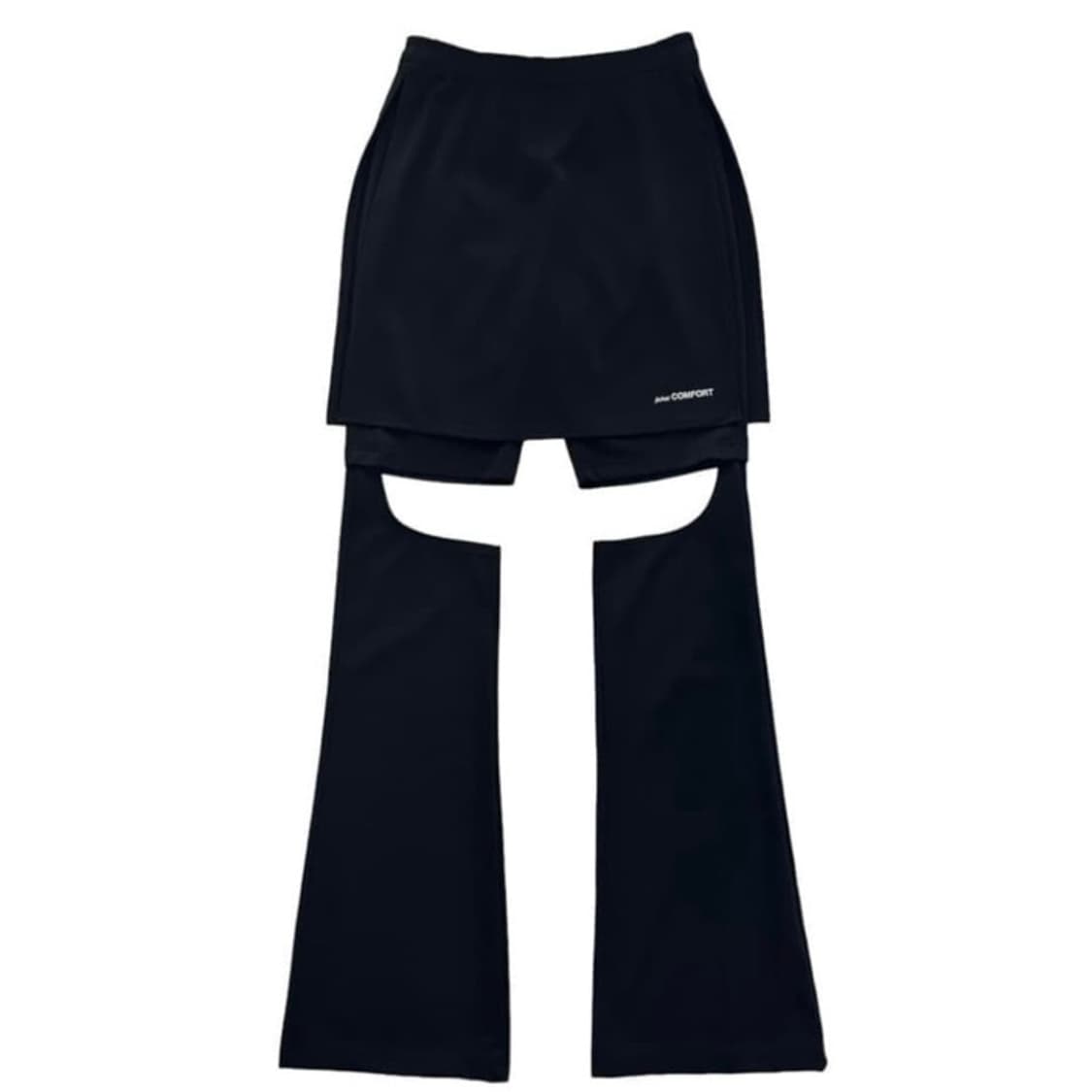 구함)지초이컴포트 23-006 슬림스커트팬츠 블랙 1 상품이미지1