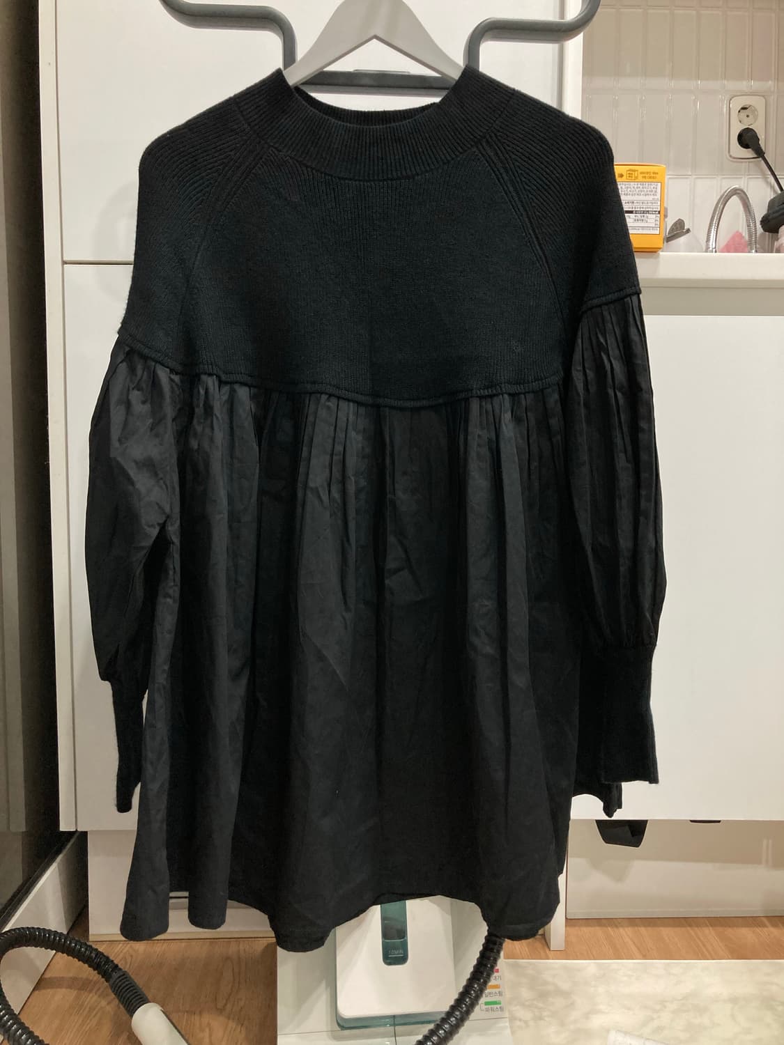 일본빈티지 니트 퍼프 원피스 상품이미지2