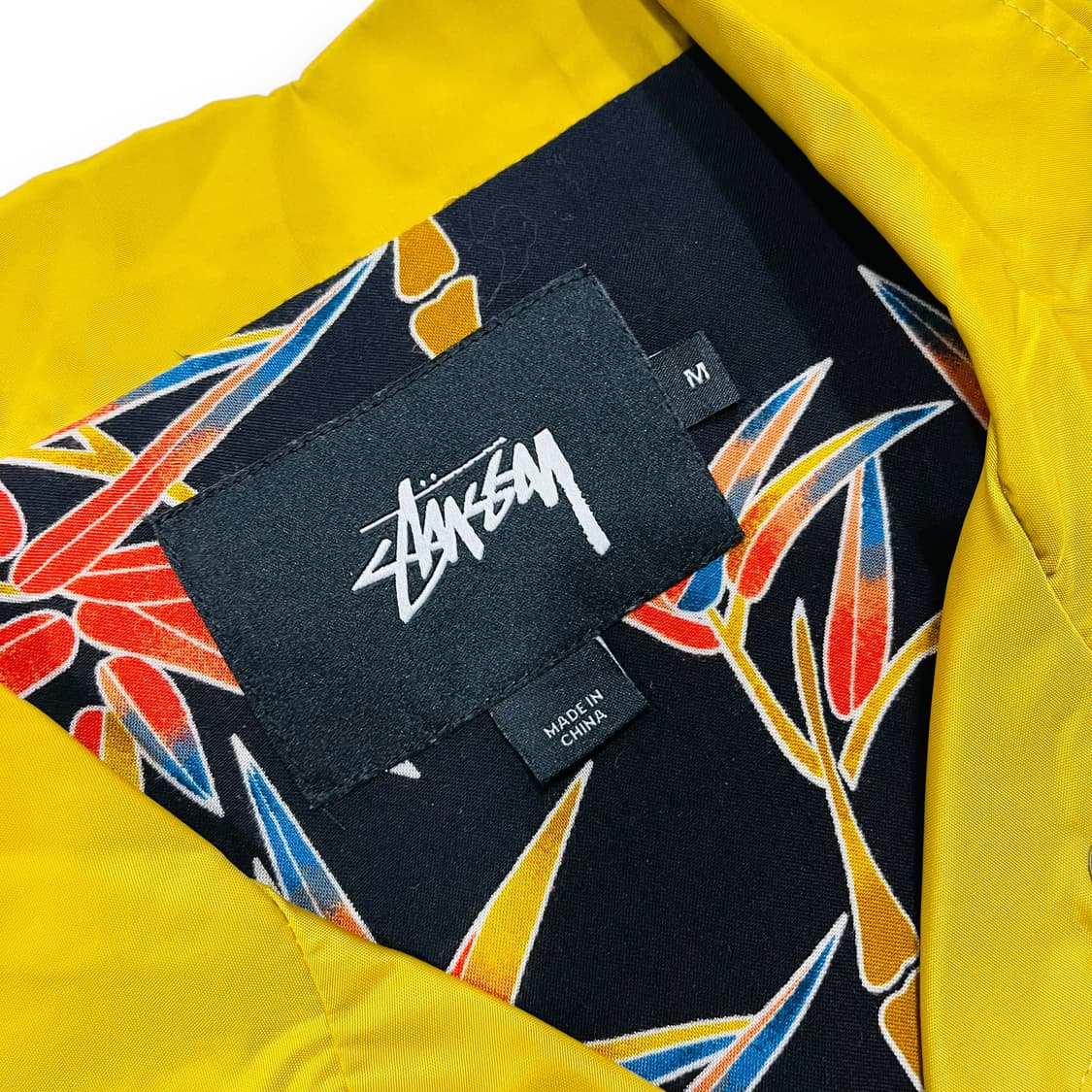 스투시 머스타드 하와이안 나일론 반팔 셔츠 자켓 상품이미지5