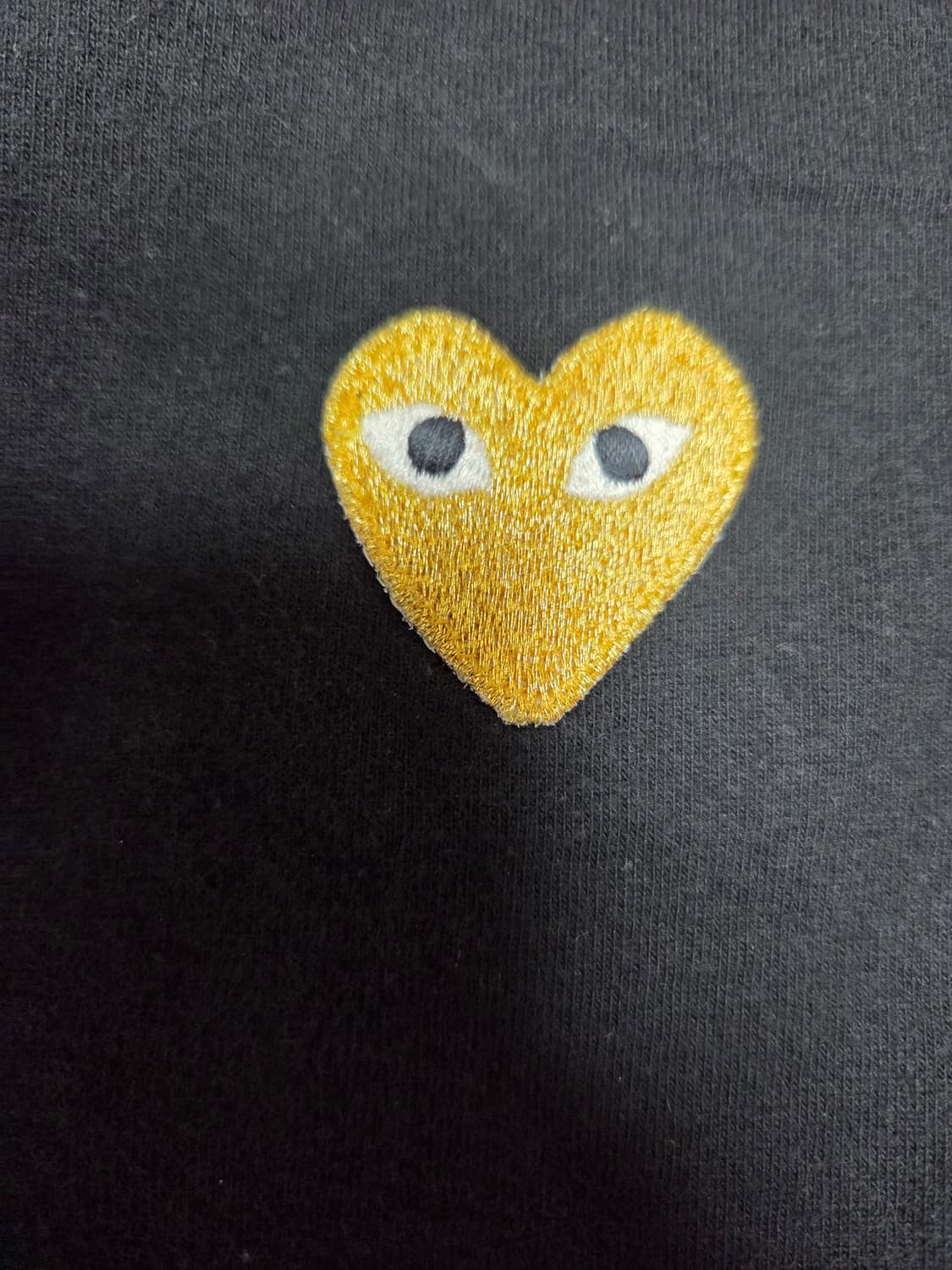 꼼데가르송 플레이 골드와펜 블랙 반팔 상품이미지4