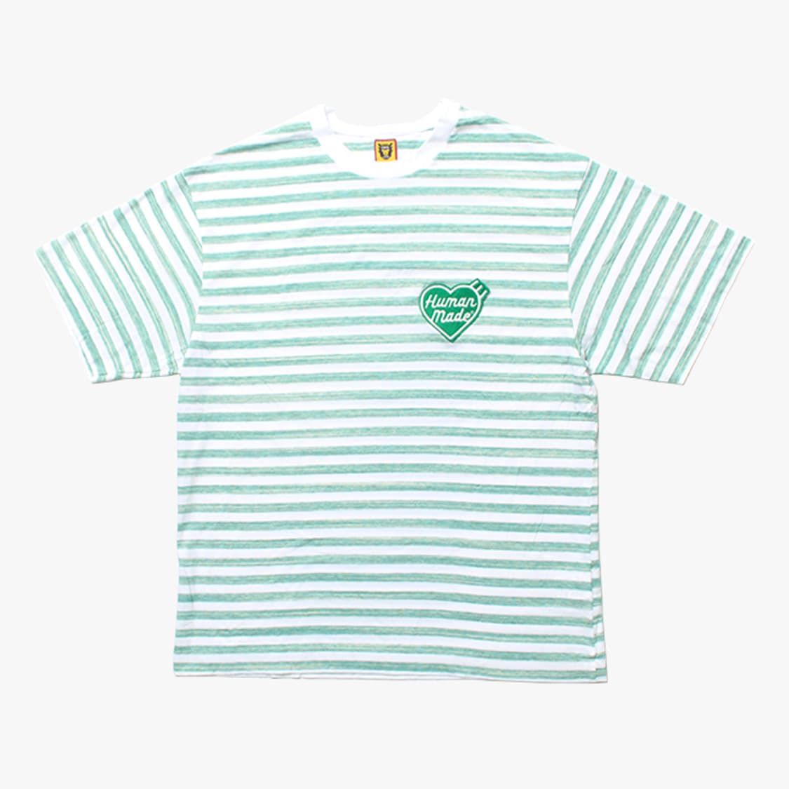  HUMAN MADE "Green Stripe T-Shirts" 상품이미지1