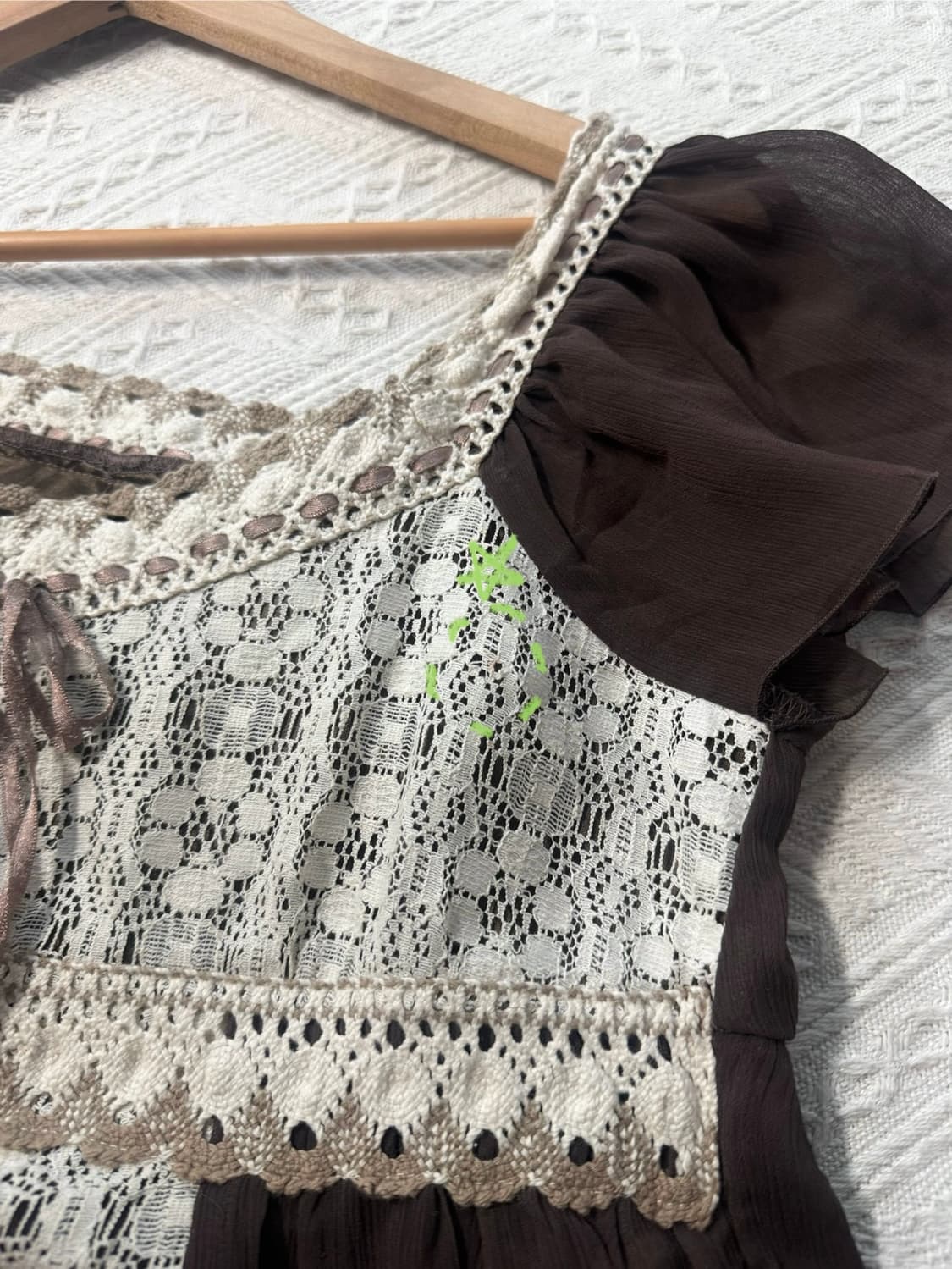 레이스 모티프 버튼 폴라넥 원피스 2pcs SET 상품이미지7