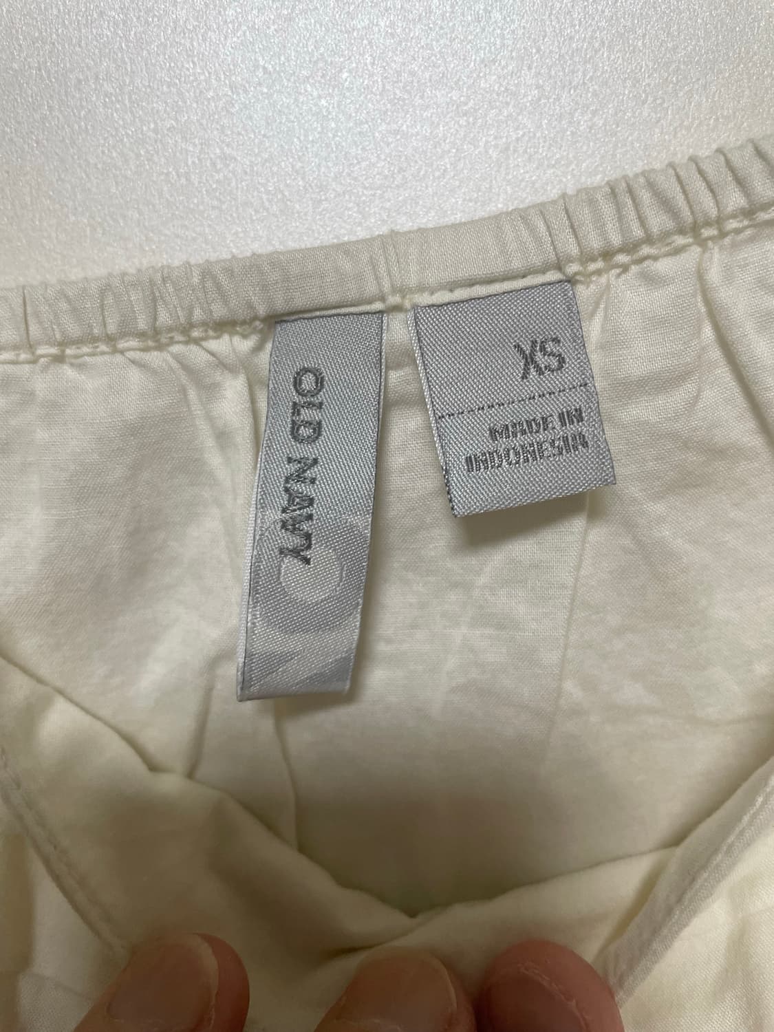 올드 네이비 ivory 코튼 끈 슬리브리스 XS 상품이미지2