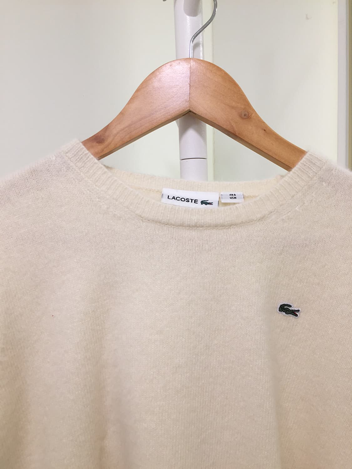 여성 라코스테 크롭 반팔니트 95 상품이미지3