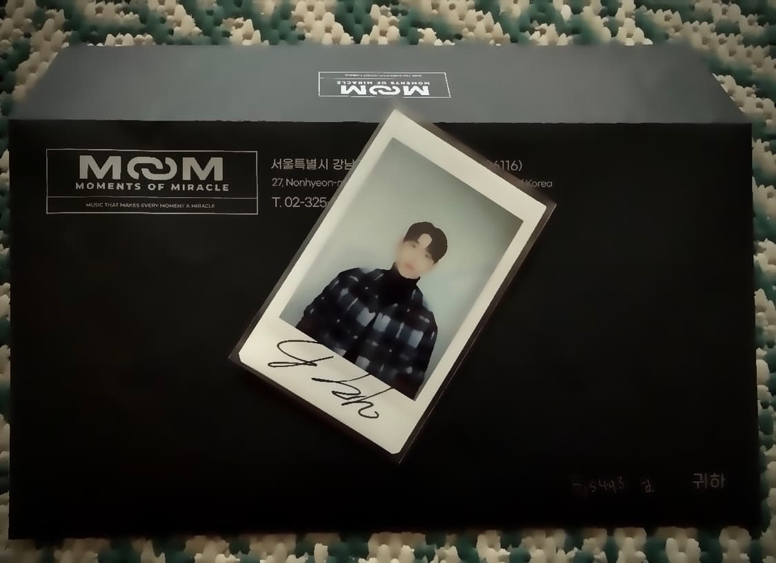 가수 박현호 친필사인 폴라로이드 사진  상품이미지1