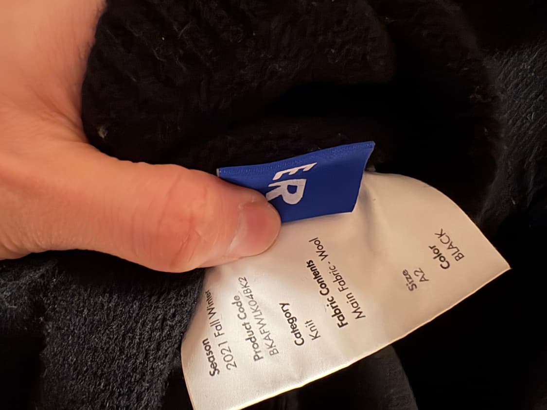 아더에러 Ader Error 니트/블랙 상품이미지4