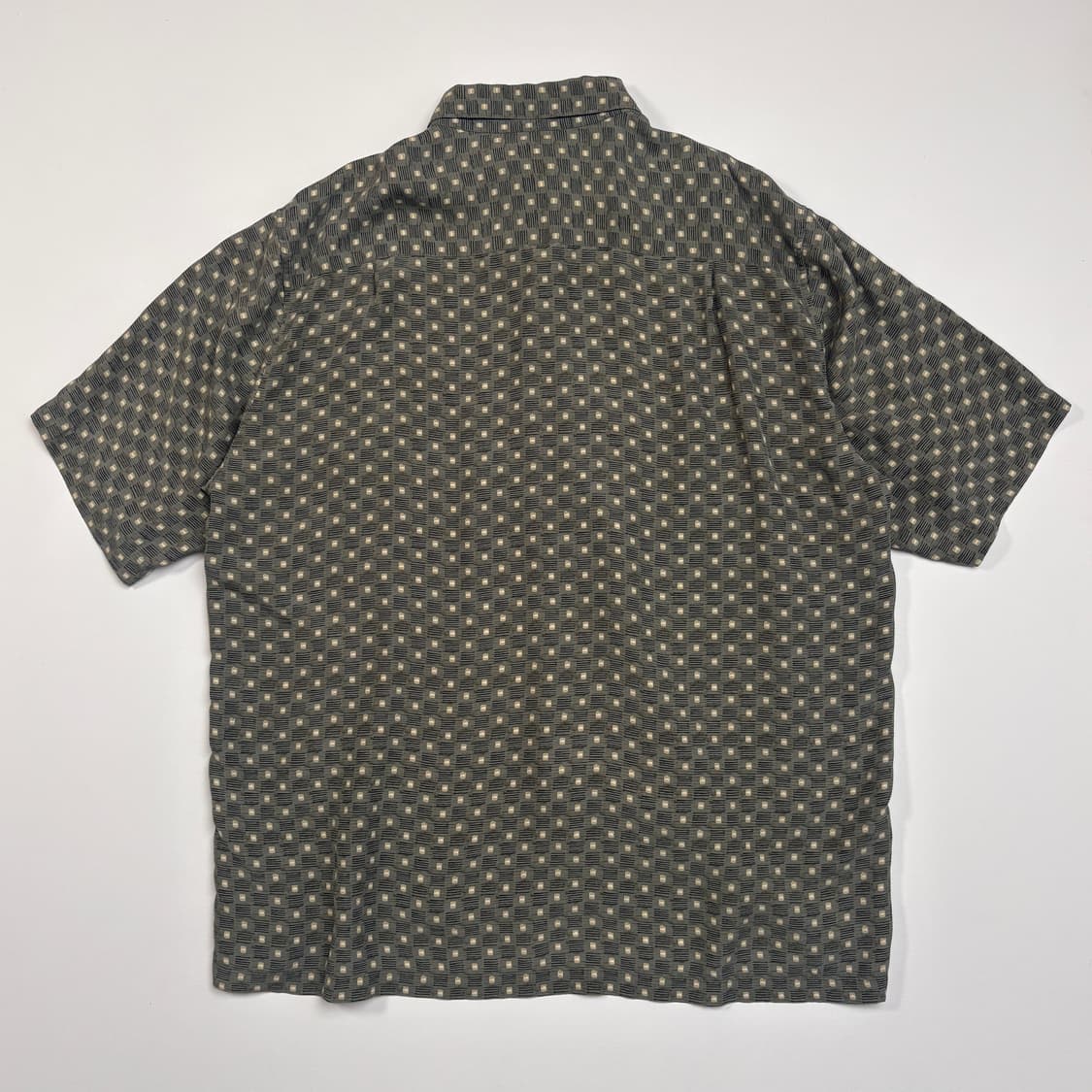 [L] CLAIBORNE Silk pattern half-shirt 상품이미지6