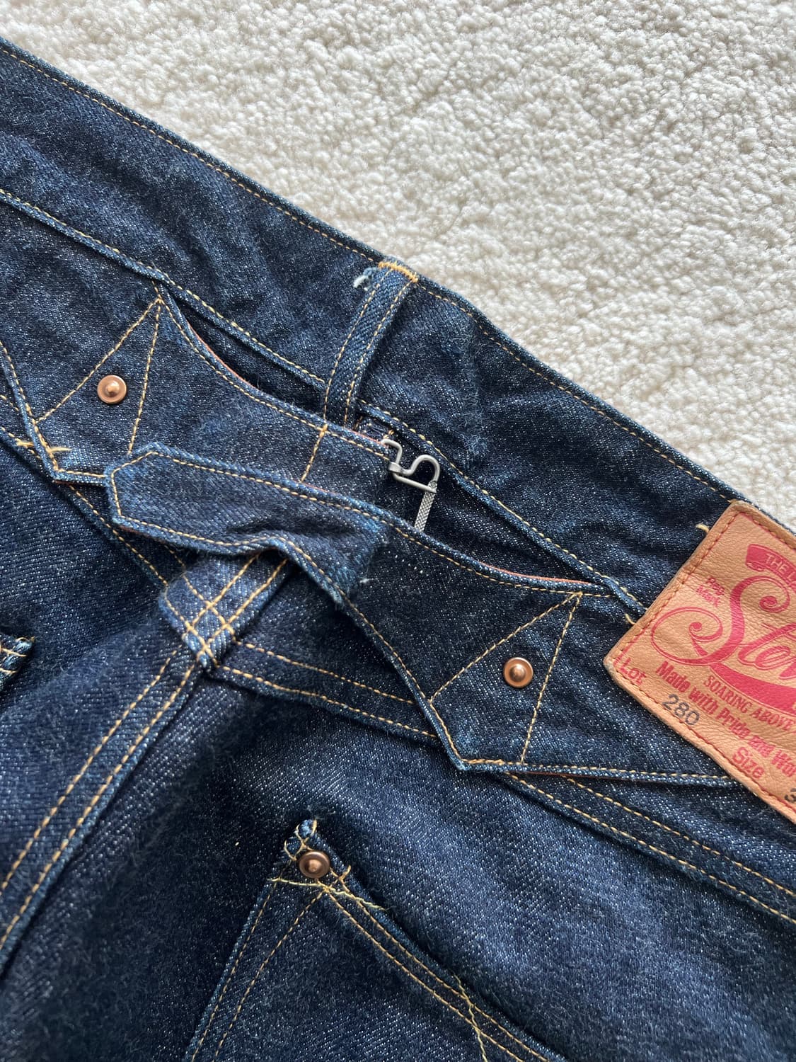 스티븐슨 오버롤 신치백 280 셀비지 데님 상품이미지5