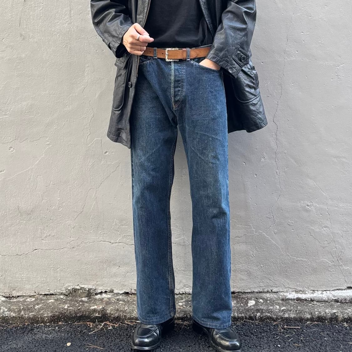 일본 트로피칼 헬 바이 코어바이터 셀비지 데님 팬츠 상품이미지2