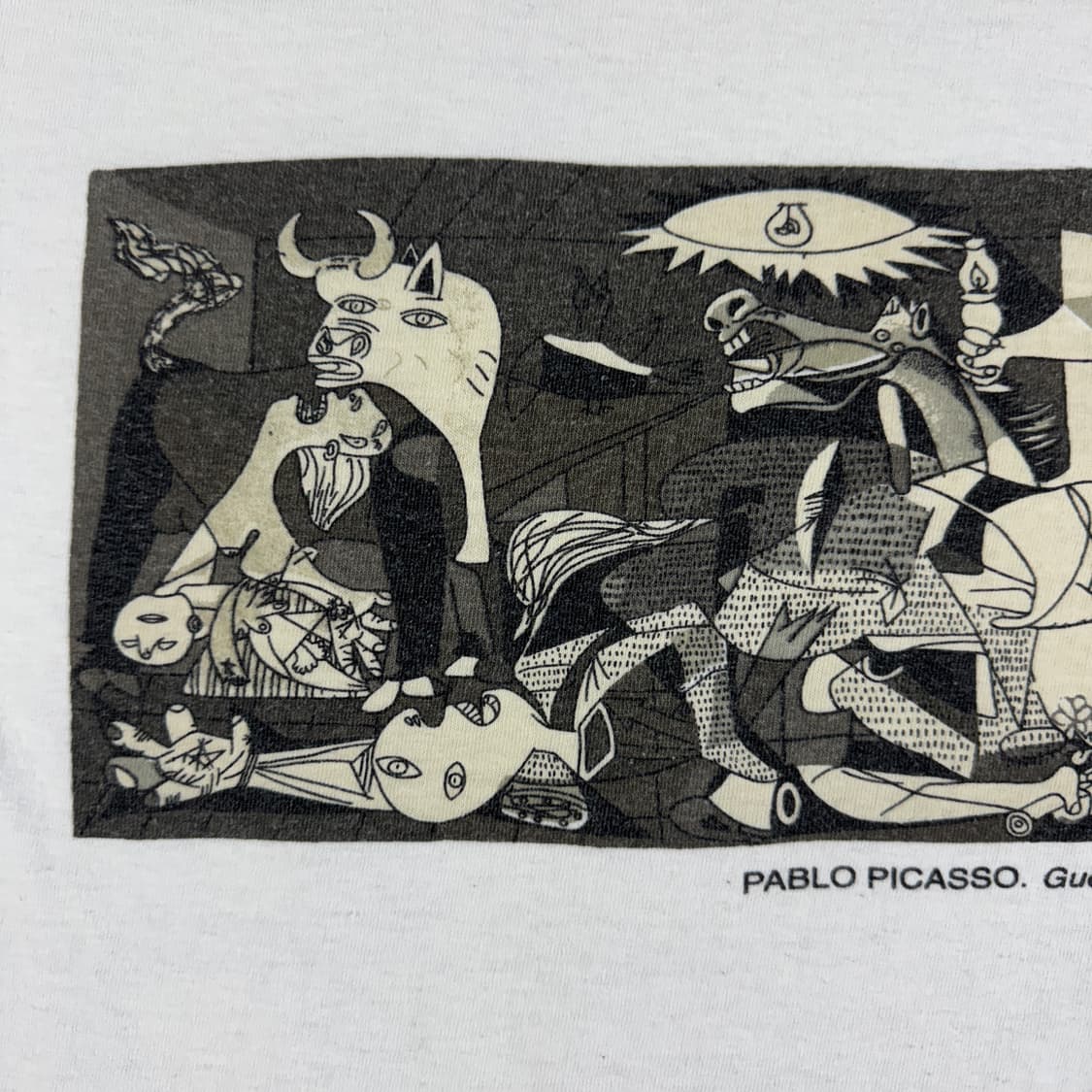 빈티지 90s Picasso 파블로 피카소 게르니카 아트 티셔츠 상품이미지4