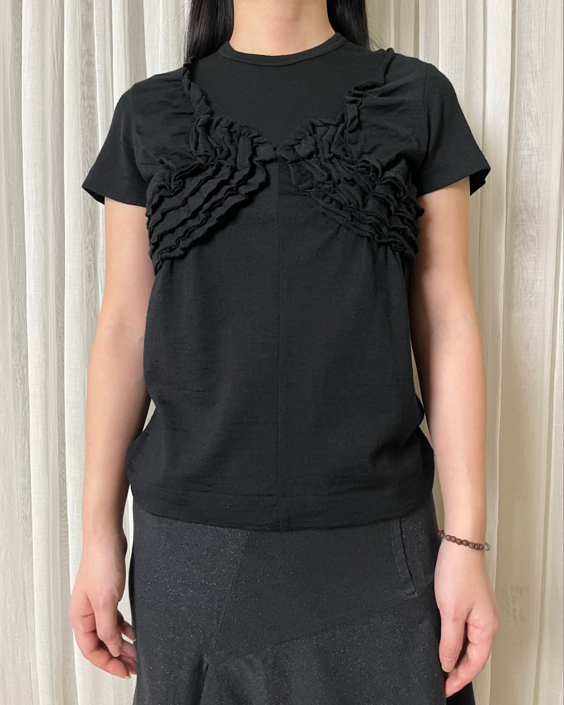 Tao 꼼데가르송 러플 울 티셔츠 Comme des garcons 상품이미지1