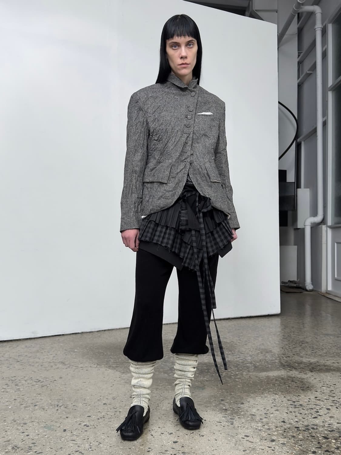 체크 스커트 상품이미지1