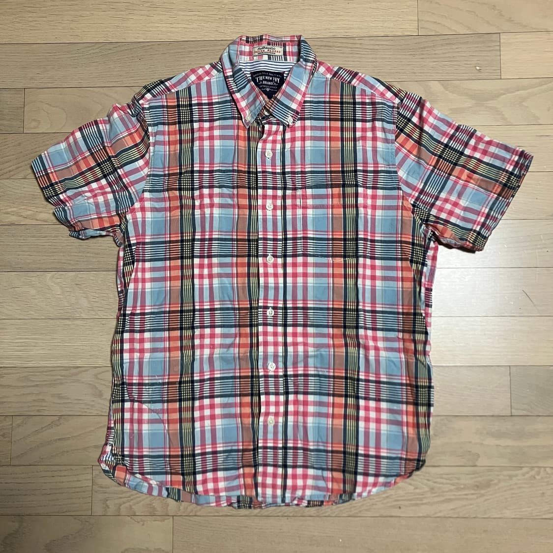 the new ivy 핑크 체크 셔츠 상품이미지2