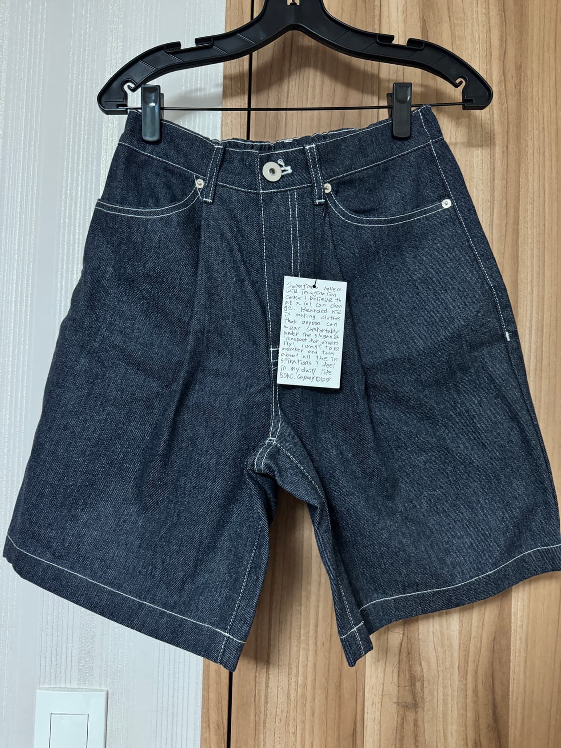 비얼디드키드 데님 하프 팬츠 s-m 상품이미지1