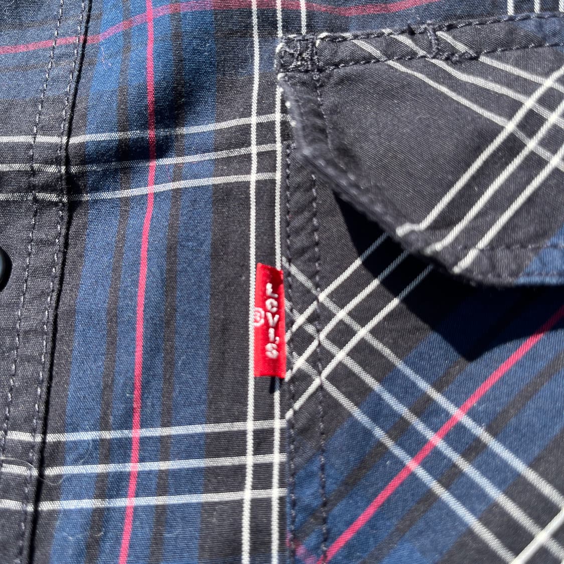 리바이스 일본판 레드탭 체크 셔츠 (실측확인) 상품이미지3