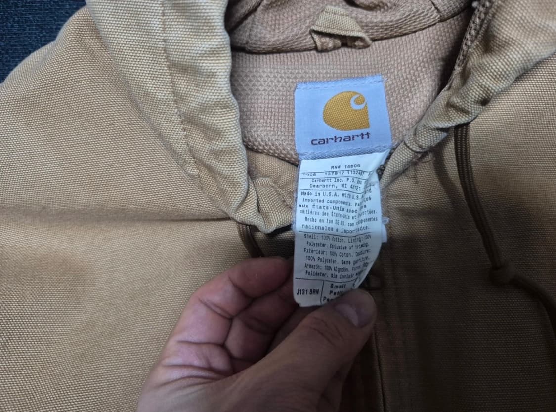 칼하트 엑티브자켓 j131 brn usa (s) 00‘s 상품이미지4