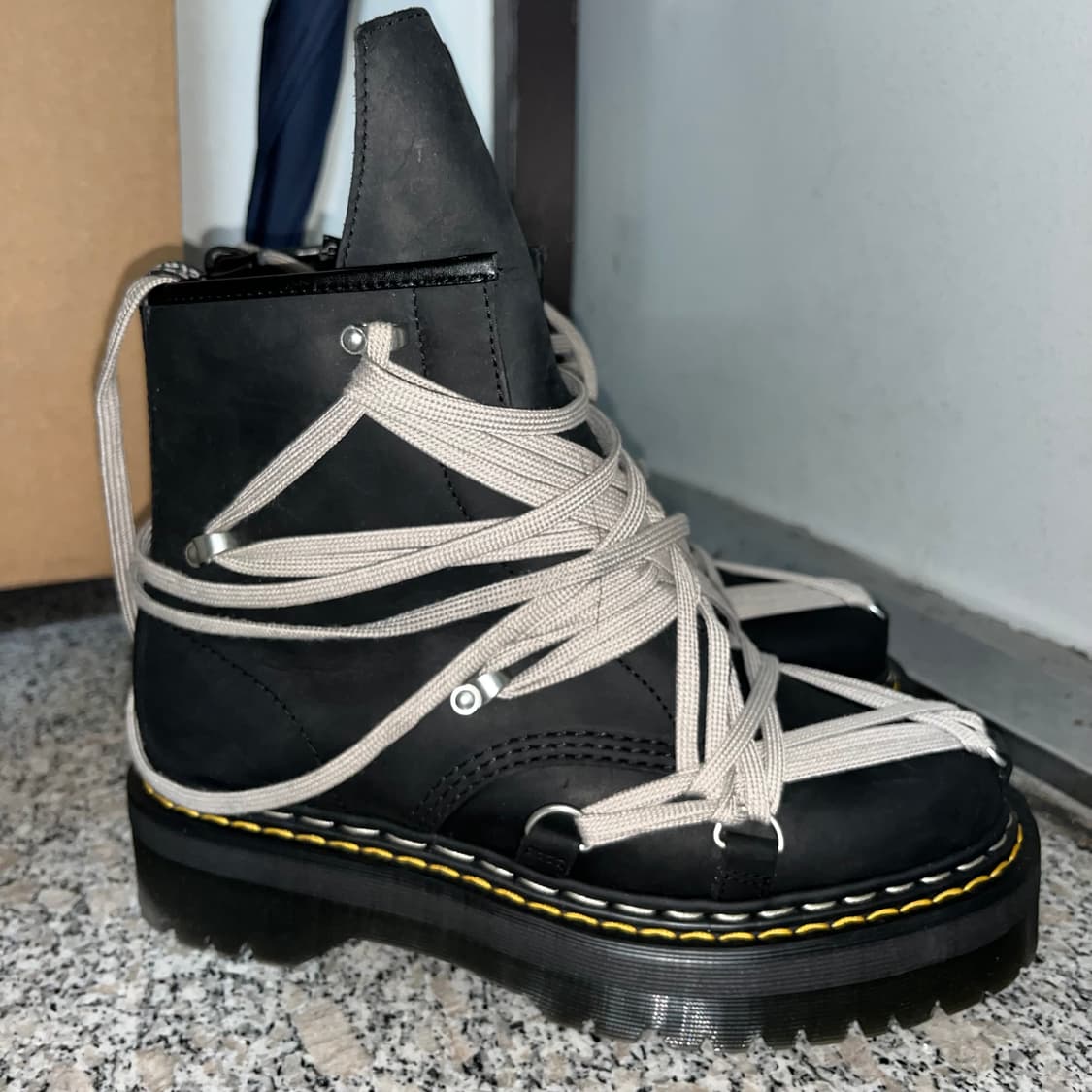 릭오웬스 닥터마틴 메가레이스 쿼드솔 270 uk8 상품이미지2