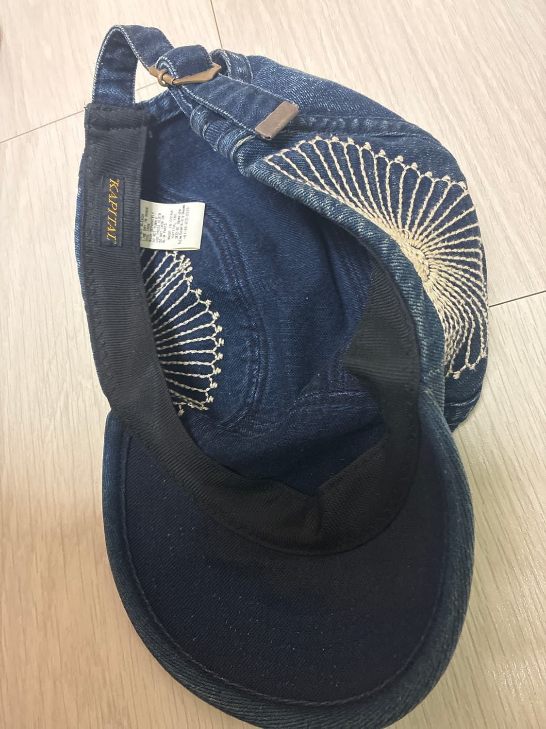 캐피탈 사시코 데님 캡 상품이미지2