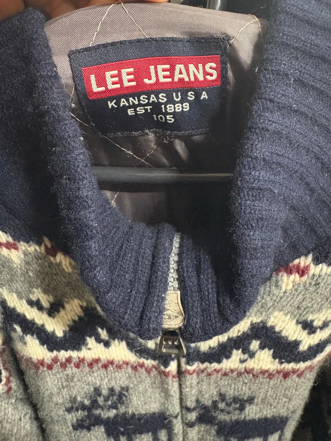 Lee Jeans 노르딕 니트 가디건 상품이미지3