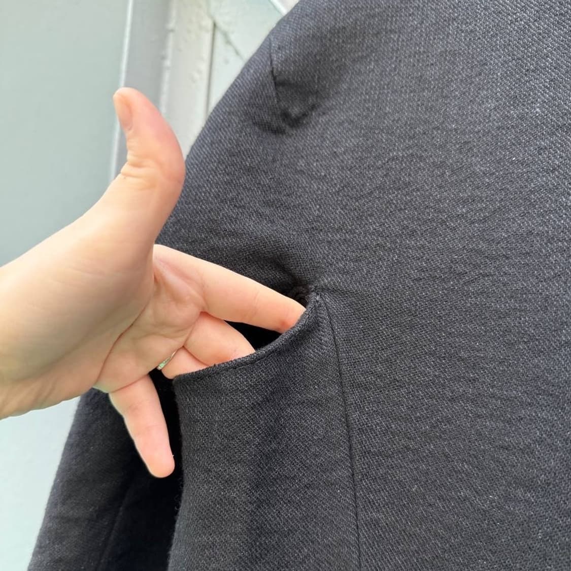 Obscur High-Neck Wool Coat 상품이미지9