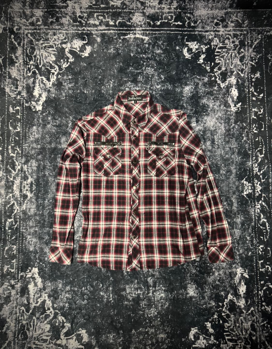 In the Attic Faded Red Checkered Shirt 상품이미지1