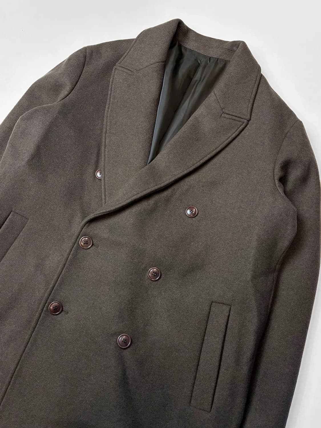 쿠어 COOR MTR 오버핏 캐시미어 블렌드 더블 롱 코트 PN5586 상품이미지3