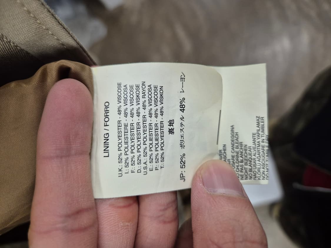 디젤 트렌치코트 베이지 상품이미지5