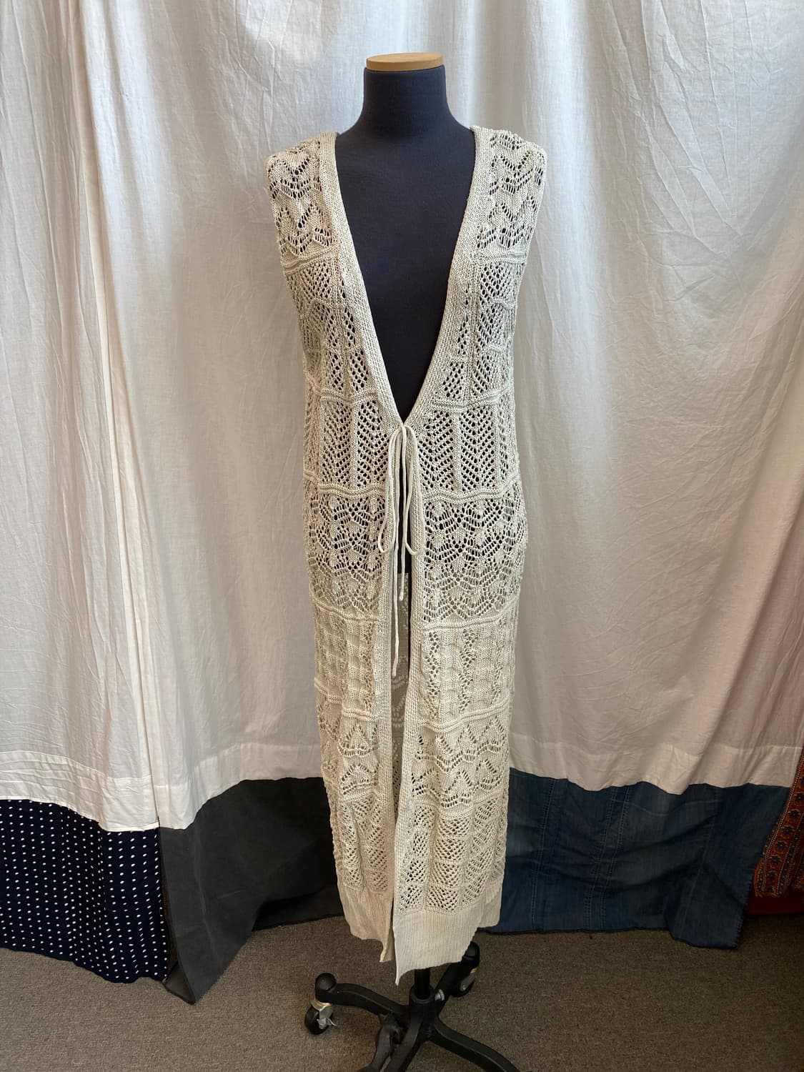 DIRZ 베이지 롱베스트자켓(M) 상품이미지1