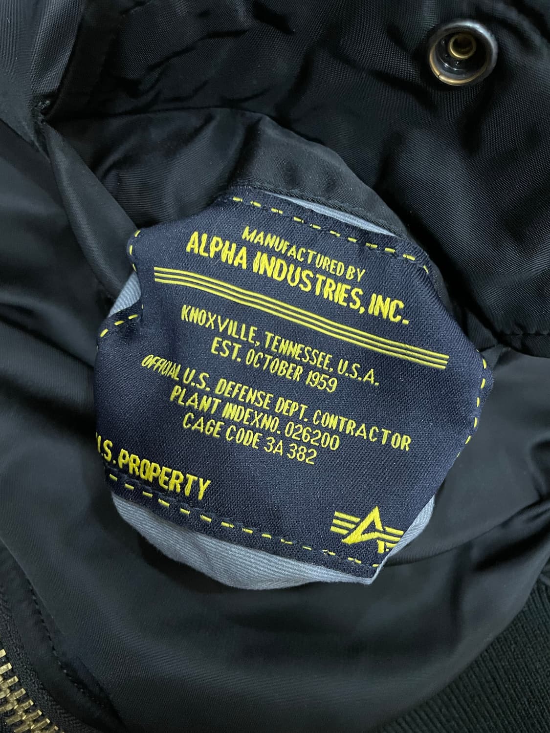 알파인더스트리 ma-1 플라이트 자켓 항공점퍼 블랙 상품이미지7