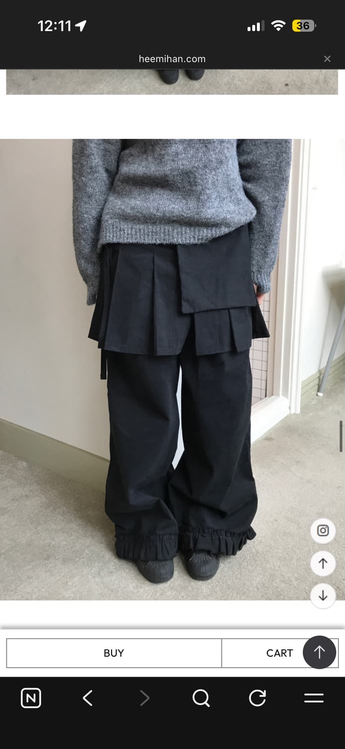 HEMN 스커트 팬츠 상품이미지6