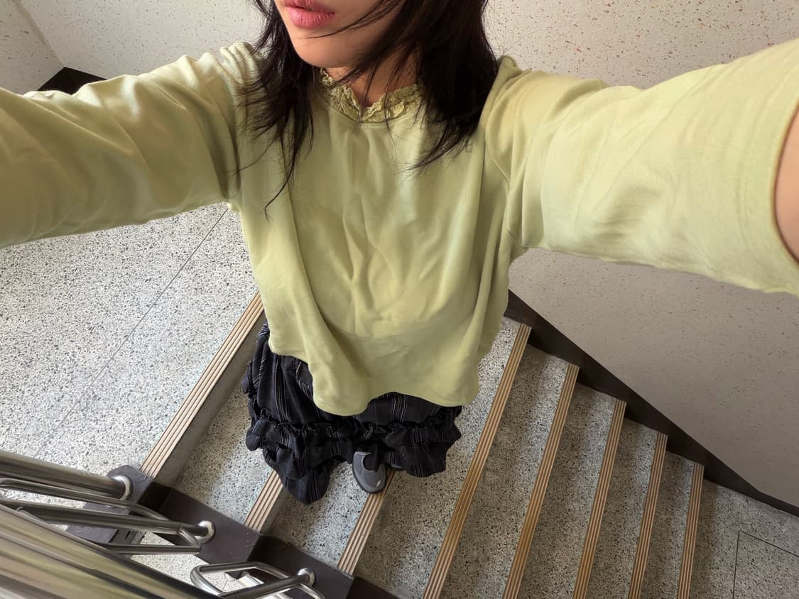 vintage green top 상품이미지1