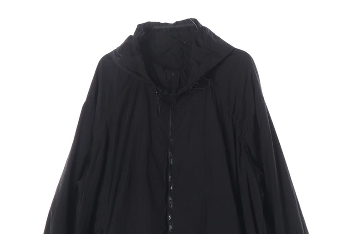 ZARA 블랙 오버핏 후드 롱 야상 S-M 상품이미지3