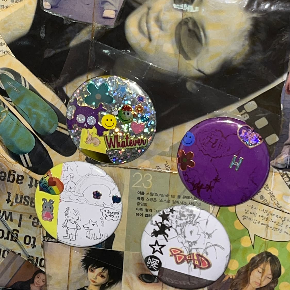 뱃지 핀버튼 브로치 {4ḙᾰ-1ṧḙт} 상품이미지3