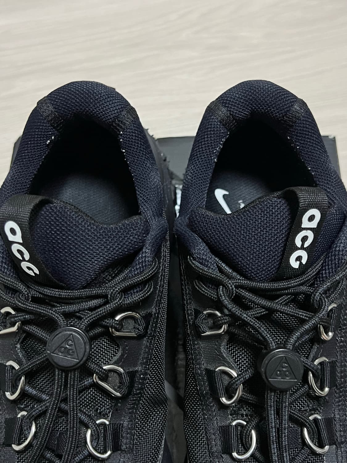 나이키 꼼데가르송 옴므 플러스 ACG 마운틴 플라이 2 로우 블랙 상품이미지5