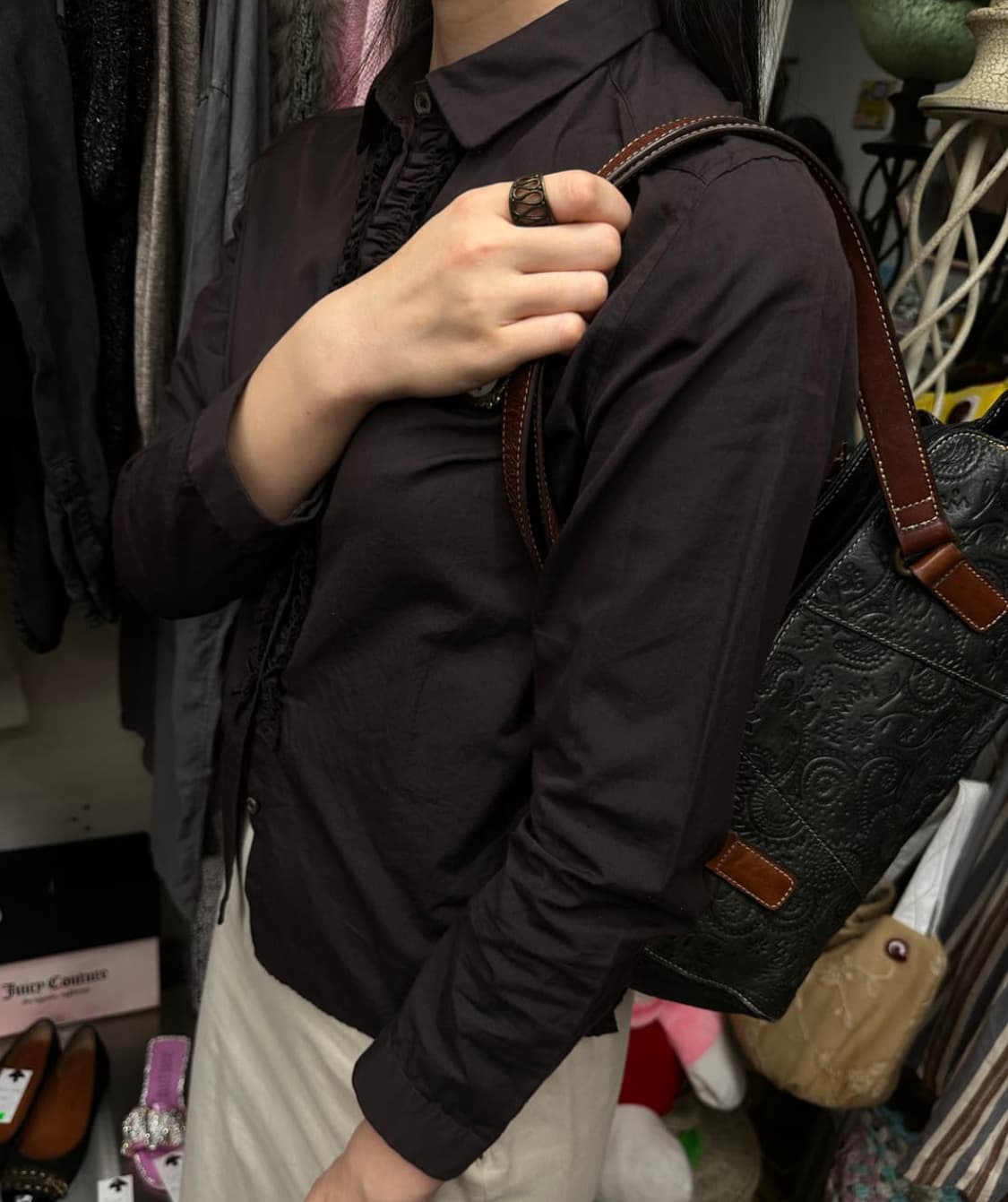 margaret howell 프릴 셔츠 상품이미지5