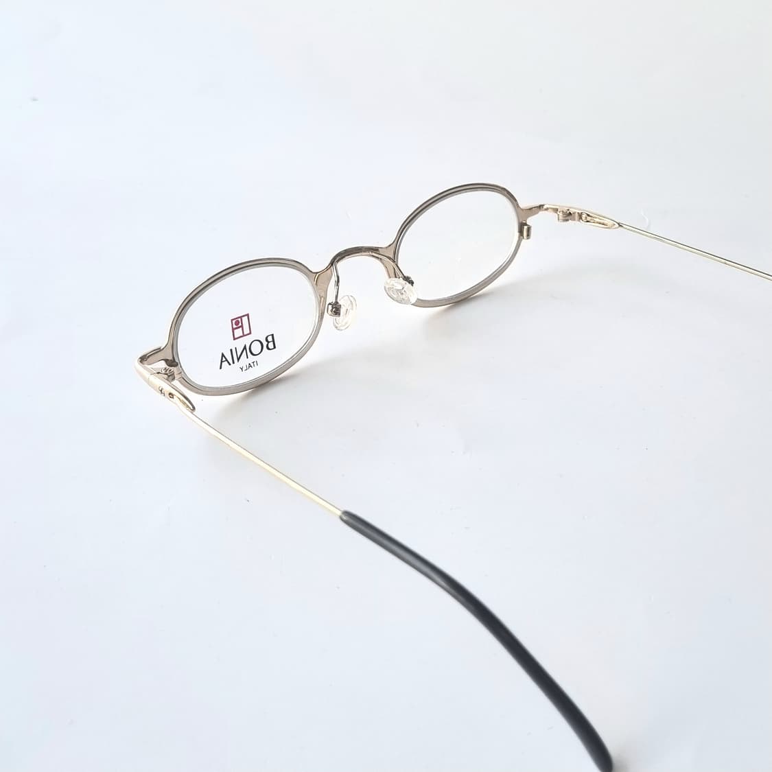 데드스탁 BONIA 빈티지 무드 미니멀 오벌 메탈 안경테 상품이미지4