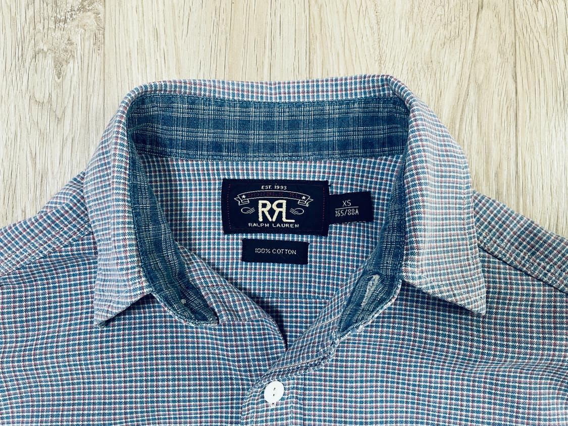 90~95) RRL 잔체크 워크셔츠 상품이미지3