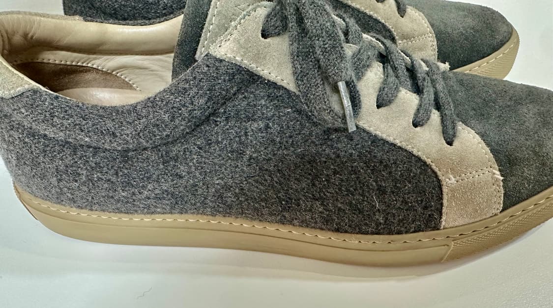 브루넬로 쿠치넬리 스웨이드 그레이 스니커즈 상품이미지2