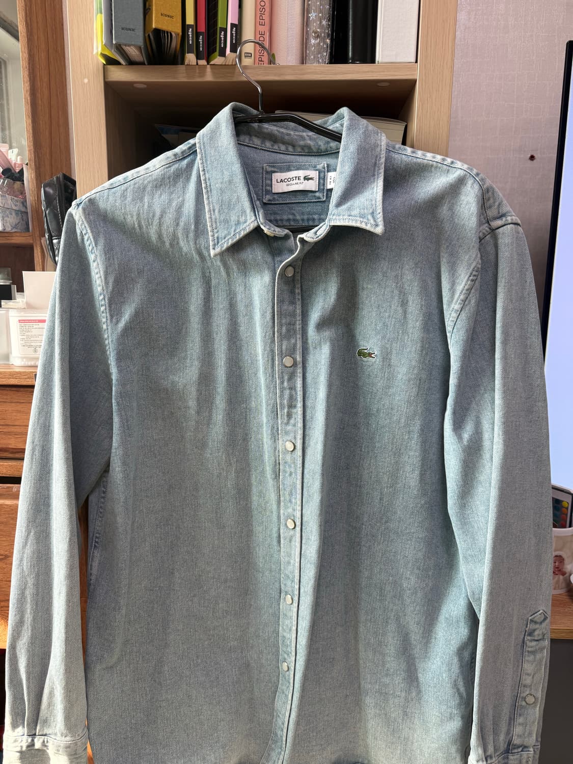 라코스테 남성 데님 셔츠 FR 42/US L 상품이미지3