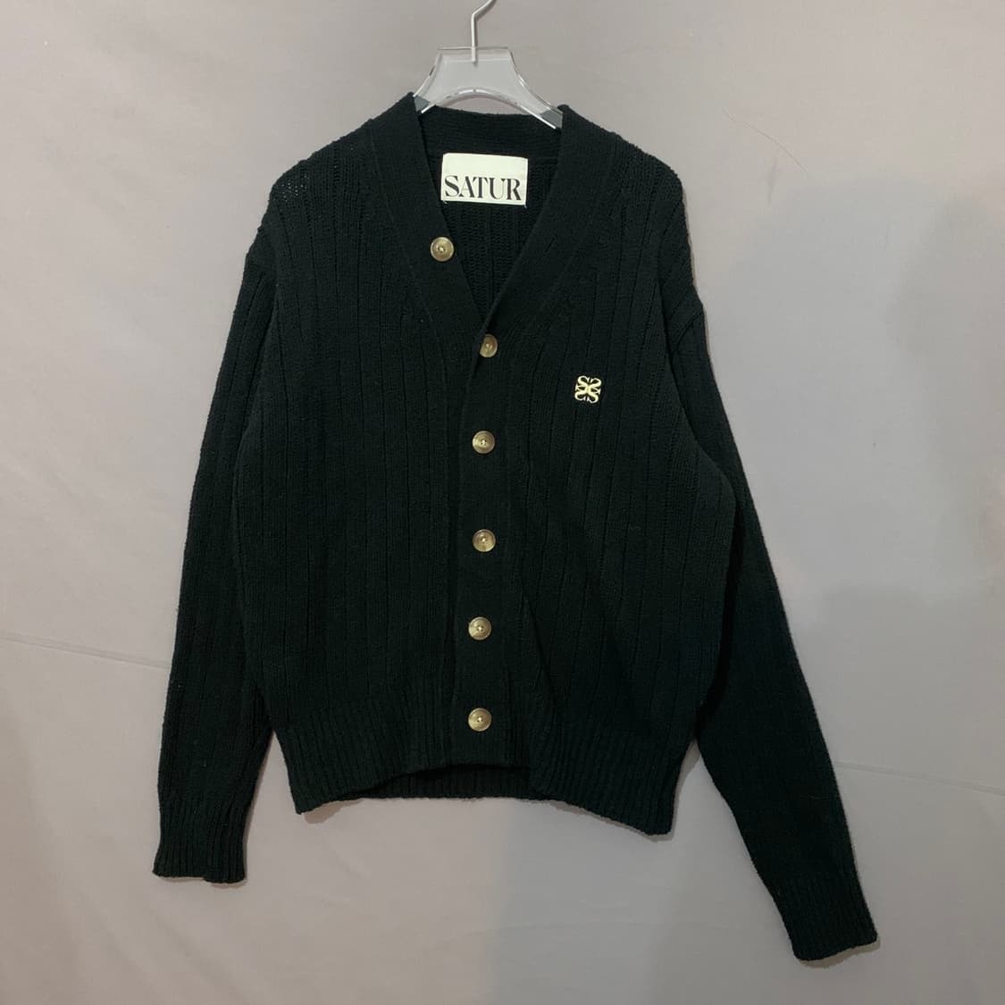 M SATUR 세터 파로 오버 사이즈 부클 가디건 상품이미지2